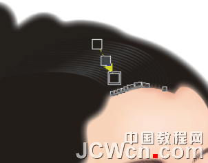 CorelDRAW鼠绘教程：绘制著名词人李清照肖像_中国教程网
