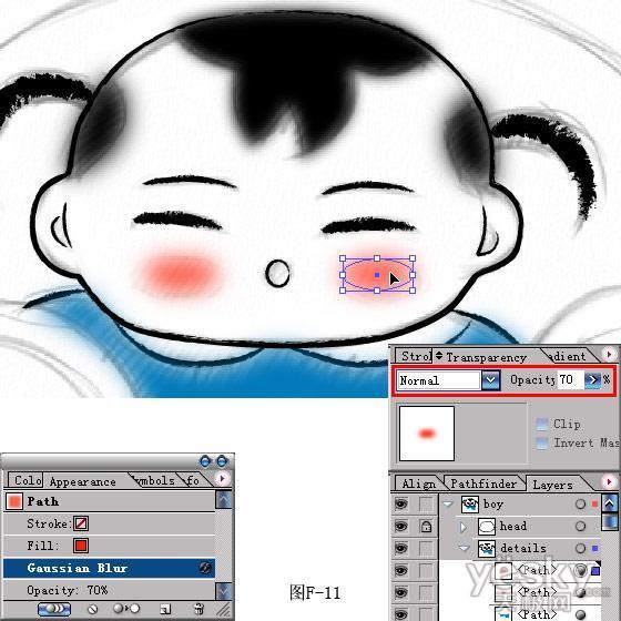 用Illustrator绘制年画“年年有余”_天极设计在线整理