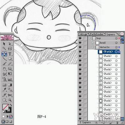 用Illustrator绘制年画“年年有余”_天极设计在线整理