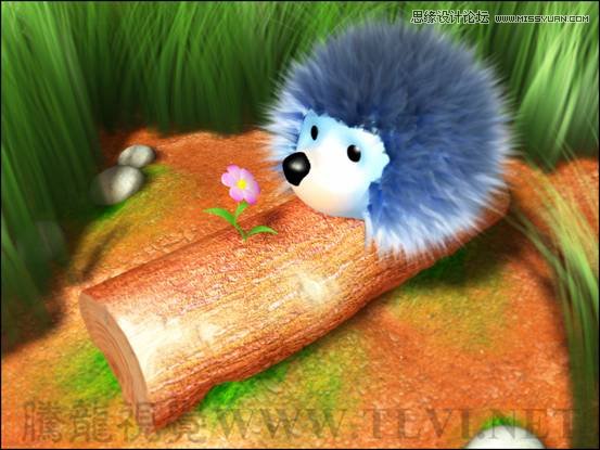 3D Max使用Hair and Fur修改器设置毛发效果,PS教程,思缘教程网