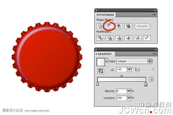 Illustrator CS4绘制漂亮的葡萄酒瓶盖