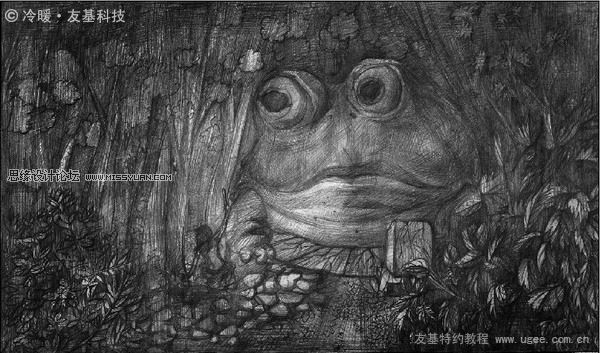 绘画教程：友基温暖插画教程《青蛙王子》