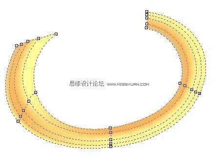 CorelDraw教程：用网格工具画个可爱卡通唢呐