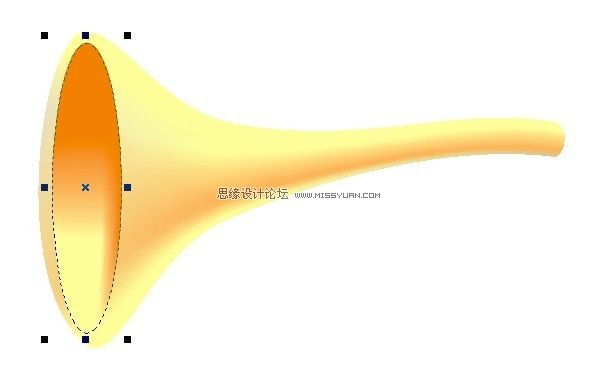 CorelDraw教程：用网格工具画个可爱卡通唢呐