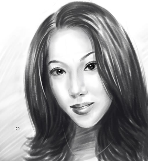 painter 7手绘实例教程：素描人物肖像详解_中国教程网