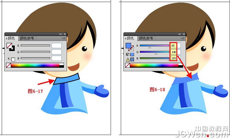Illustrator鼠绘教程：绘制雪地上堆雪人的孩童插画（下）_中国教程网