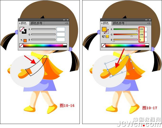 Illustrator鼠绘教程：绘制雪地上堆雪人的孩童插画（下）_中国教程网