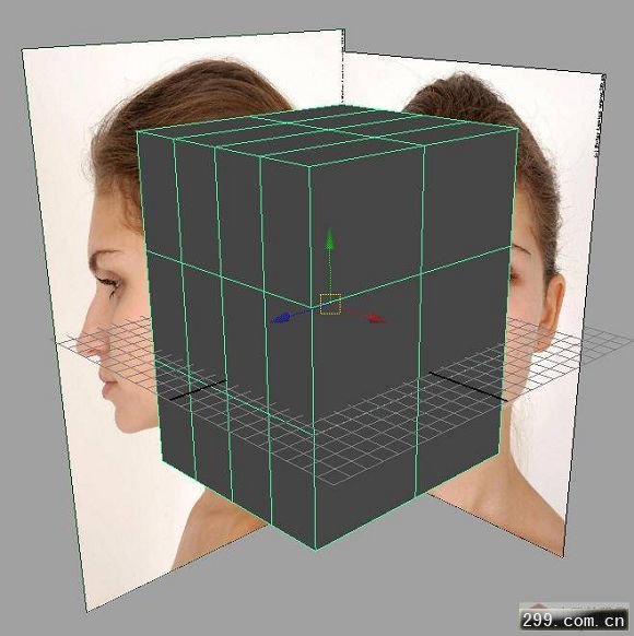 3D教程MAX MAYA女孩头部建模过程.jpg