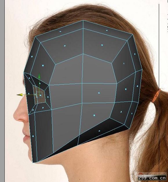 3D教程MAX MAYA女孩头部建模过程.jpg