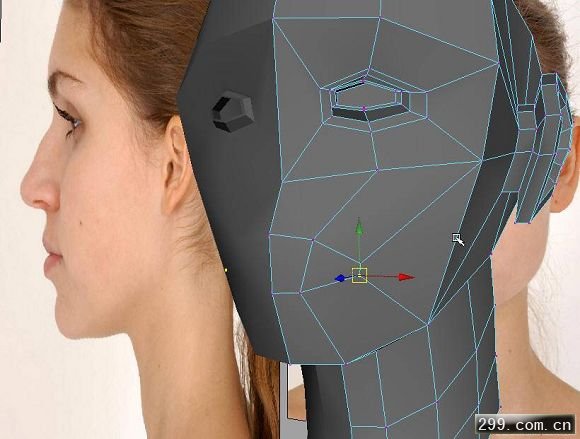 3D教程MAX MAYA女孩头部建模过程.jpg