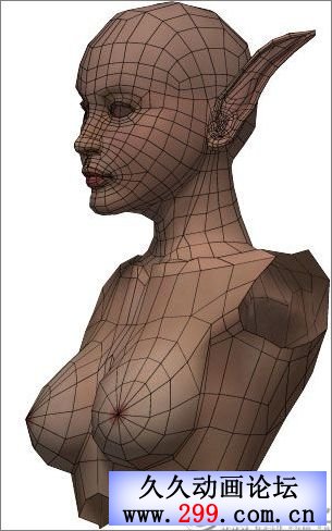 3D Max制作３Ｄ游戏美女实例教程.jpg