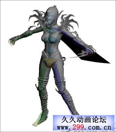 3D Max制作３Ｄ游戏美女实例教程.jpg
