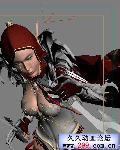 3D Max制作３Ｄ游戏美女实例教程.jpg
