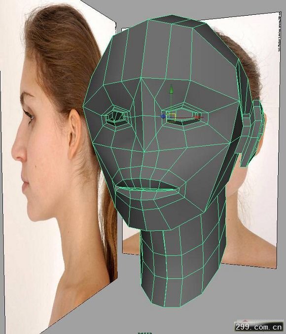 3D教程MAX MAYA女孩头部建模过程.jpg