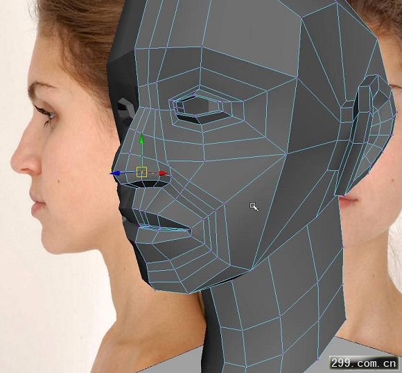 3D教程MAX MAYA女孩头部建模过程.jpg