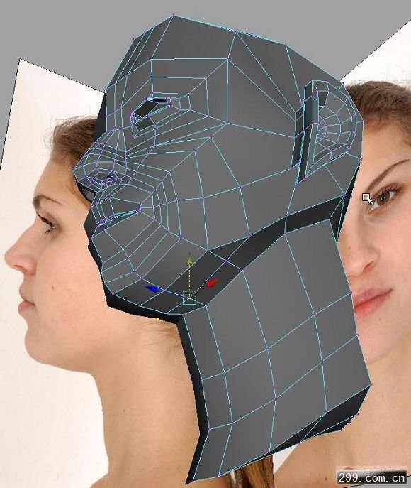 3D教程MAX MAYA女孩头部建模过程.jpg