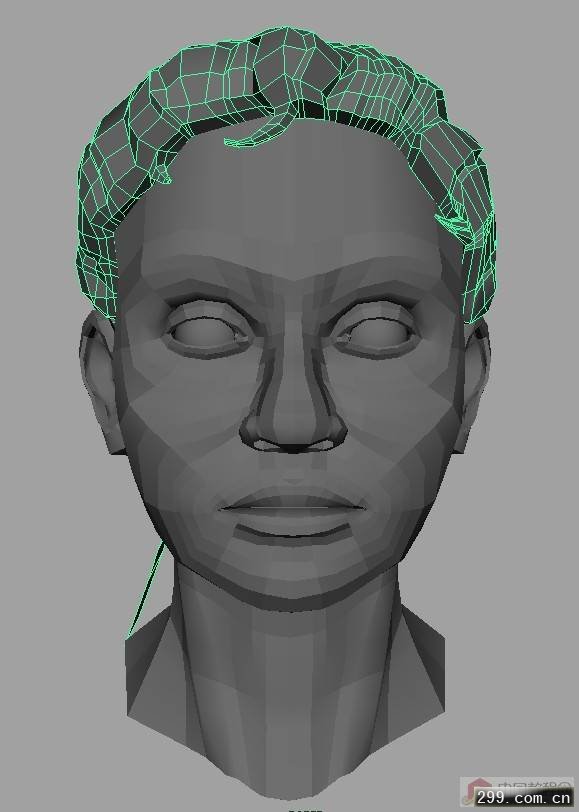 3D教程MAX MAYA女孩头部建模过程.jpg