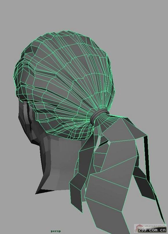 3D教程MAX MAYA女孩头部建模过程.jpg