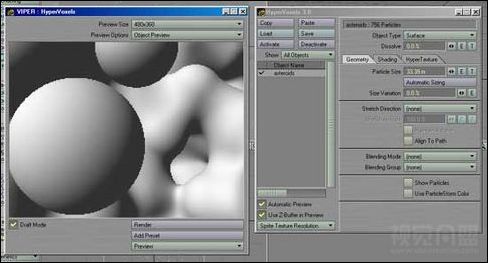 Lightwave制作陨石群教程