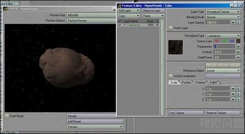 Lightwave制作陨石群教程