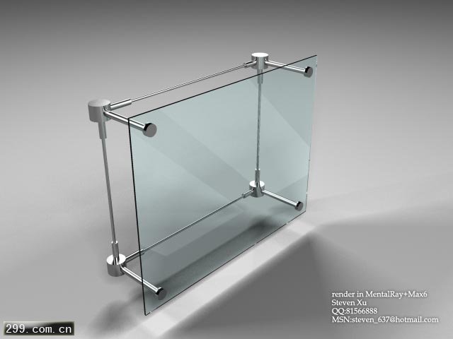 MentalRay快速实现漂亮的不锈钢玻璃幕墙的效果.jpg