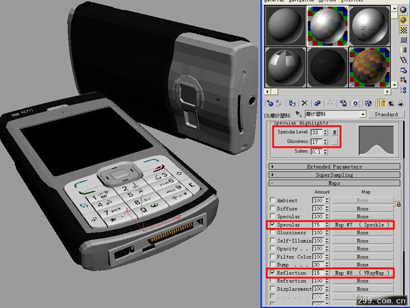 3Dmax材质教程制作nokia手机材质.jpg