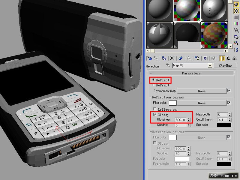 3Dmax材质教程制作nokia手机材质.jpg