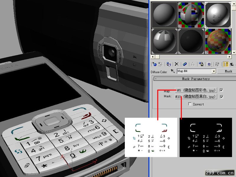 3Dmax材质教程制作nokia手机材质.jpg