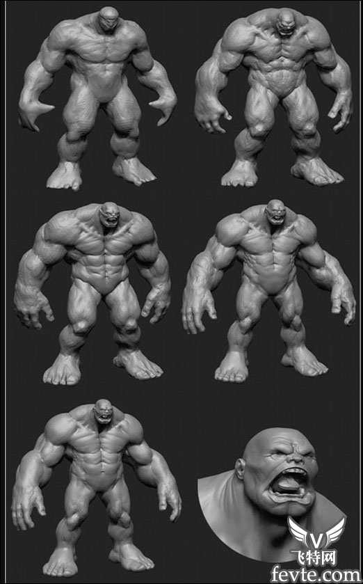 Zbrush超级建模：《绿巨人浩克》精品教程