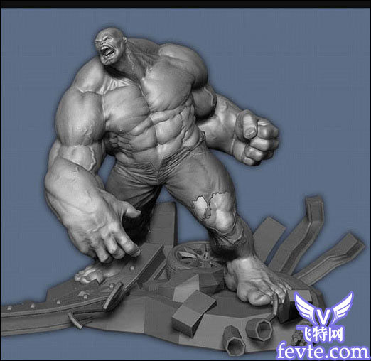 Zbrush超级建模：《绿巨人浩克》精品教程