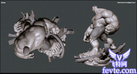 Zbrush超级建模：《绿巨人浩克》精品教程
