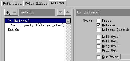 up按钮Actions