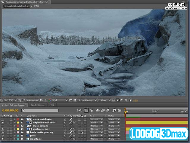 3dsMax实例教程:冰块和积雪摧毁场景_网页教学网