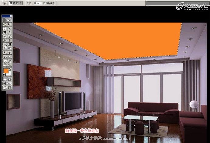 Photoshop修正发灰的室内装修效果图,PS教程,思缘教程网
