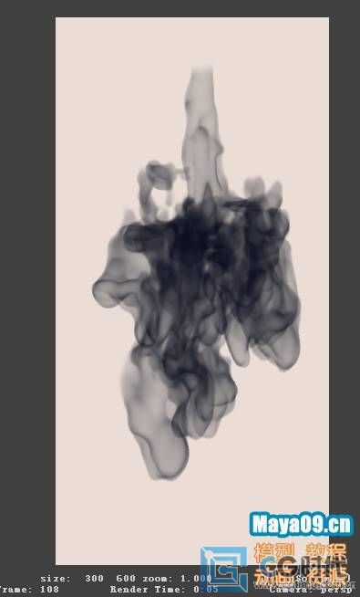 Maya特效教程：水墨扩散效果