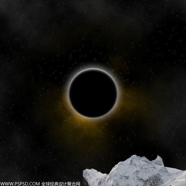 Photoshop合成教程:制作星空下的城镇夜景,PS教程,思缘教程网