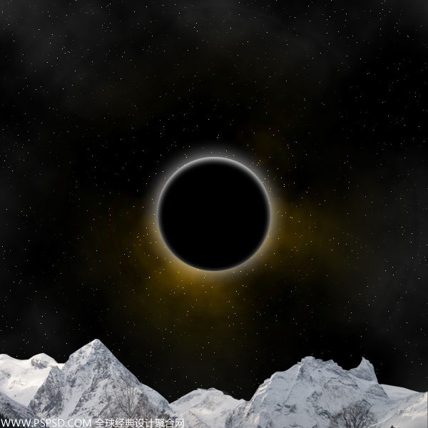 Photoshop合成教程：制作星空下的城镇夜景,PS教程,思缘教程网