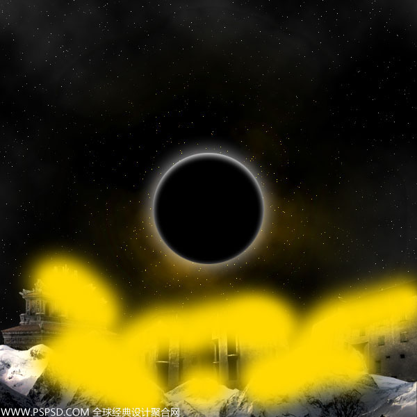 Photoshop合成教程：制作星空下的城镇夜景,PS教程,思缘教程网