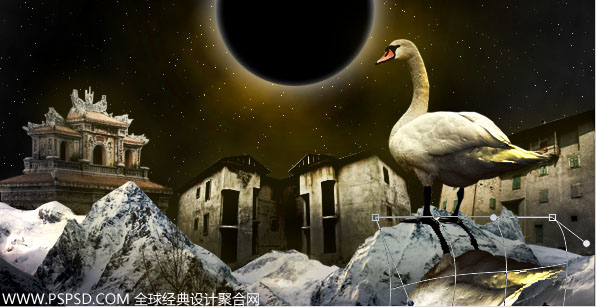 Photoshop合成教程:制作星空下的城镇夜景,PS教程,思缘教程网