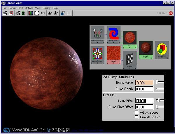 潮湿材质制作教程_3dMax3.cn