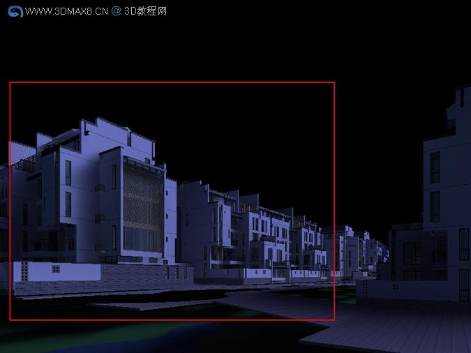 VRay建筑渲染夜景教程_3dMax8.Cn