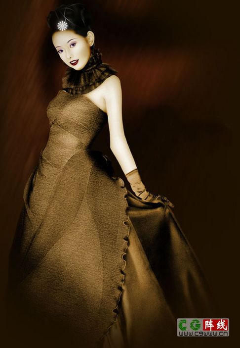 photoshop打造美丽新娘