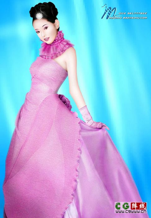 photoshop打造美丽新娘