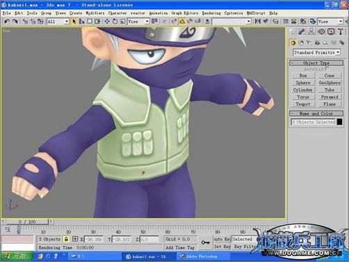 3dsmax实例教程:打造Q版忍者角色