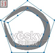 Freehand创建精致的空心封套图案_天极设计在线整理