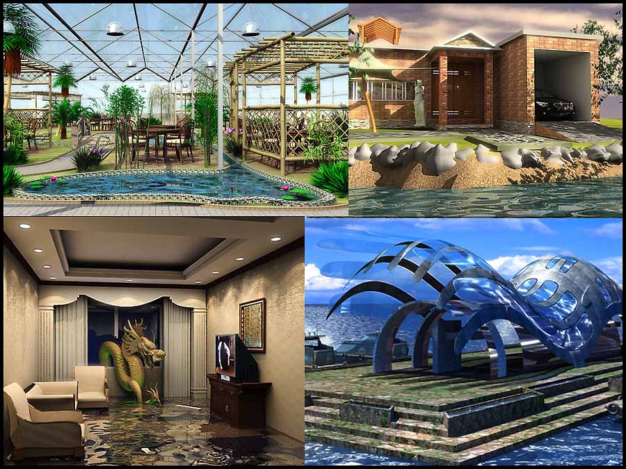 3ds MAX渲染基础教程：Vray水面材质制作流程_中国教程网