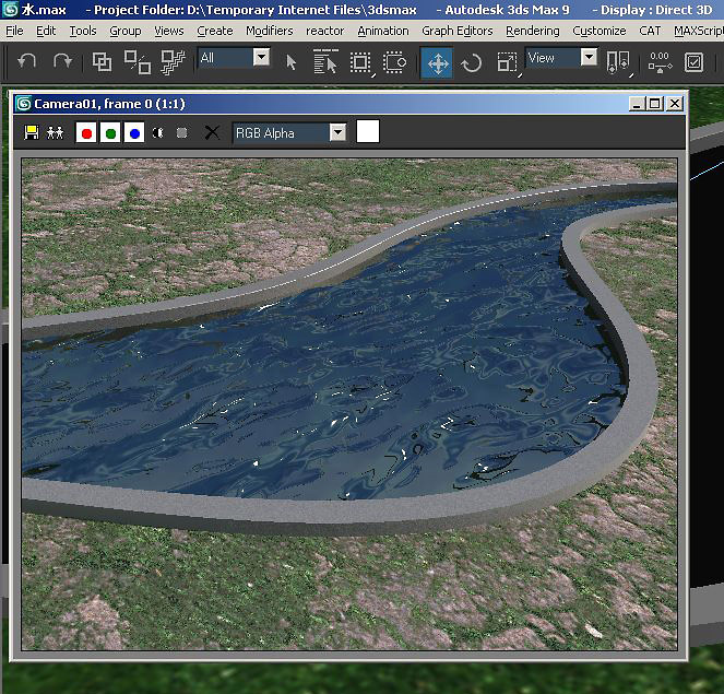 3ds MAX渲染基础教程:Vray水面材质制作流程_中国教程网