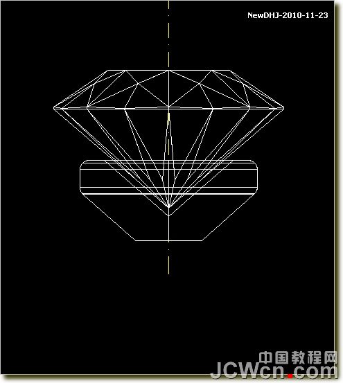 AutoCAD三维建模教程：八心八箭钻石的绘制_中国教程网