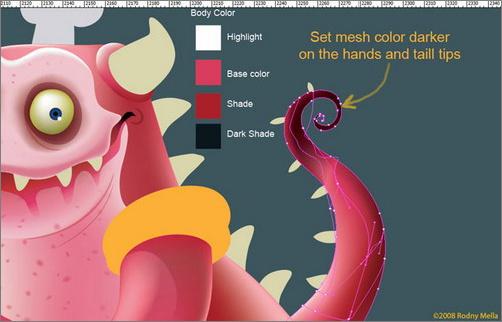 Illustrator制作外星人打劫奶牛(6)