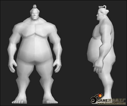 3DMAX打造游戏角色相扑E.本田